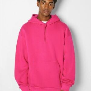 Bershka Pink Sweatshirt Hoodie Casual